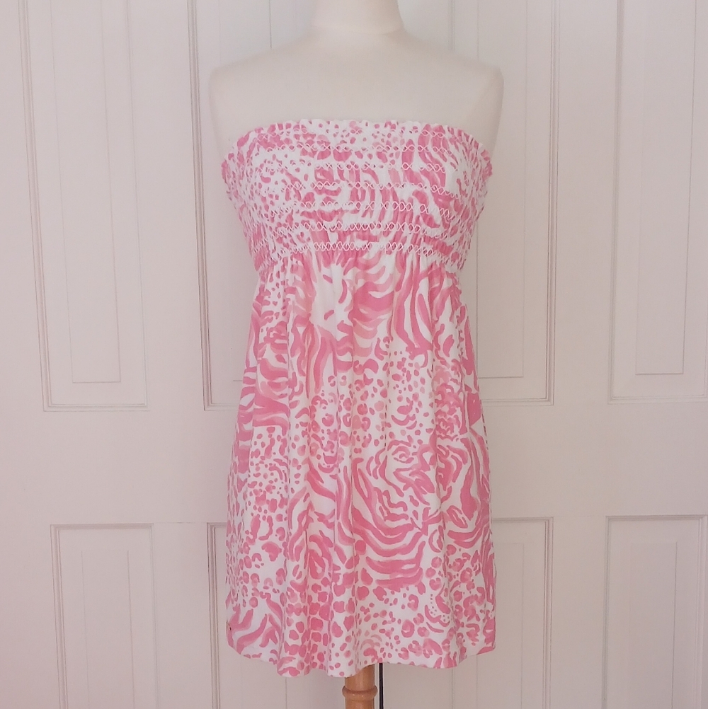 Lilly Pulitzer Brigitte Terry Cloth Strapless Dress